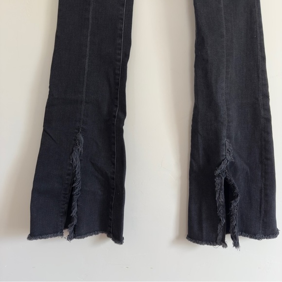 7 For All Mankind Luxe Vintage Exaggerated kick-flare jeans washed black 25 - Picture 5 of 6